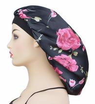 Satin Bonnets for Braids Silk Bonnet for Long Hair Covers Women XL Large Silk Ha - £10.97 GBP