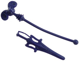 Vintage 1982 Mattel Masters of the Universe MOTU Skeletor Purple Staff &amp; Sword - $39.99