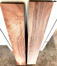 2 Pieces Beautiful Kiln Dried S4S Patagonian Rosewood Lumber ~30&quot; X 4&quot; X 3/4&quot; K - £25.28 GBP