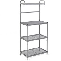 4-Tier Baker&#39;s Rack Microwave Oven Stand Shelves Kitchen Storage Rack Organizer - £95.80 GBP