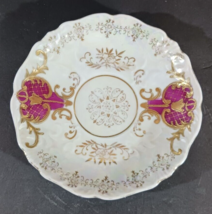 Vintage ROYAL SEALY  5 3/4&quot; SAUCER Made in Japan With Raised Gold Accents - £5.60 GBP