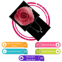 Preserved Rose Gift Box Immortal Flower for Women Girlfriend Valentines Day Gift - £15.68 GBP