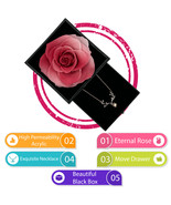 Preserved Rose Gift Box Immortal Flower for Women Girlfriend Valentines Day Gift - £16.01 GBP