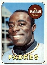 1969 Topps Al McBean, San Diego Padres, Baseball Sports Card #14, for Christmas - £3.09 GBP
