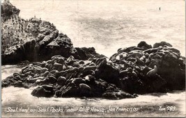 California San Francisco Seal Herd on Seal Rocks Cliff House Vintage Pos... - £5.98 GBP