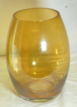 Mikasa Home Accents Glass Vase Yellow Flash - $39.59