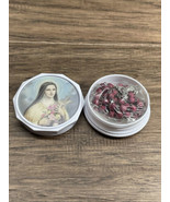 PRAYER TO SAINT THERESA WITH ROSE SCENTED ROSARY KG JD - $13.56 CAD