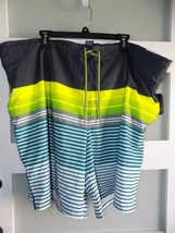 George Above Knee Teal Taunt E-Board Swim Shorts Size 3XL (48-50) Men&#39;s NEW - $20.70