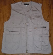 Tact Gear Vest Mens LARGE Hunting Fishing Tactical Khaki Multi Pockets U... - $39.99