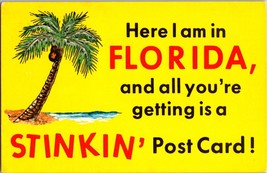 Here I Am In Florida And All You’re Getting Is A Stinkin Postcard c1983   (C10) - £4.31 GBP