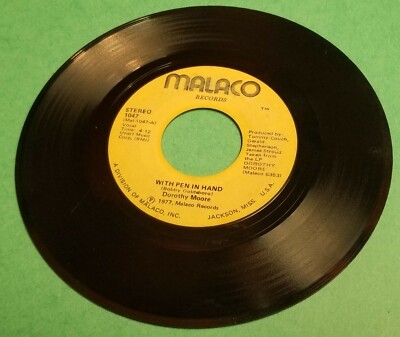 Dorothy Moore - With Pen in Hand - Too Blind to See  - 45 RPM Vinyl Record - $4.94 Dorothy Moore - With Pen in Hand - Too Blind to See  - 45 RPM Vinyl Record - $4.94