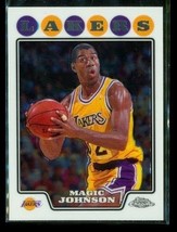 Magic Johnson 2008-09 Topps Chrome #171 Los Angeles Lakers Basketball Card - £3.68 GBP