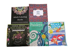 Adult coloring book lot - 5 fabulous coloring books - $251.31 MXN