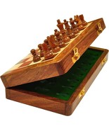 Handmade Magnetic Foldable Chess set |Wooden Travel tournament chess set - $47.99