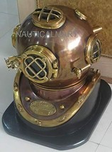 NauticalMart Diving Divers Helmet Copper Antique Us Navy Mark V Helmet - £286.30 GBP
