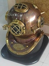 NauticalMart Diving Divers Helmet Copper Antique Us Navy Mark V Helmet - £286.91 GBP