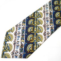 Tie Hamburger&#39;s Department Store The Chessboard White Brown Yellow Blue - £39.46 GBP