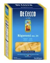 De Cecco dry pasta Rigatoni 1 Lb (PACKS OF 36) - £110.52 GBP
