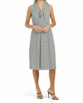 New Adrianna Papell White Dots Career Flare Midi Dress Size L Size Xl $99 - £36.23 GBP