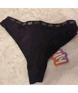 YITTY Black Shimmer Thong Panties Sz 1x  RETAIL: $29.95 - $15.76