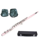 Pink Flute 16 Hole, Key of C w/Case+Music Sheet Bag+Accessories - £102.21 GBP