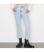 NWT Frame Le Crop Mini Boot Cut Jeans in Atwood Size 28 Raw Hem (MSRP $240) - £89.29 GBP