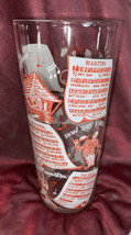 Vintage Glass Cocktail Shaker Martini Mixer Old Drink Recipes Graphics No Lid - £16.26 GBP