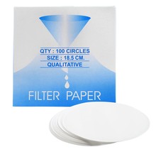 Eisco Premium Qualitative Filter Paper, 100 Pack - 7.28&quot; (18.5Cm) - £34.38 GBP