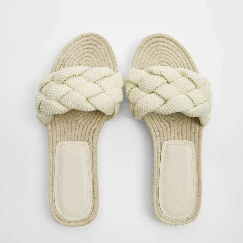 Women Temperament Slippers   Design Open- Foot Vacation Beach Flat Sandals Casua - £53.27 GBP