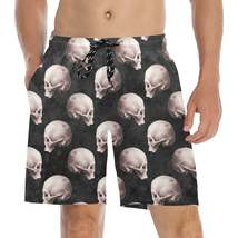 Men&#39;s Mid-Length Skull Print Beach Shorts - $34.99