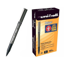 Uni-Ball Micro Deluxe Rollerball Pen 0.2mm (12-Pack) - Black - $49.84