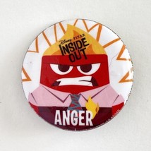 2015 Disney Inside Out Movie Button Pin Back Pixar Featuring Anger - £2.35 GBP