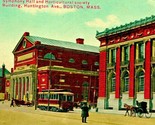 Huntington Ave Street View Symphony Hall Boston MA UNP 1910s DB Postcard - $6.88