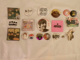 Lot of 20 Assorted Beatles Themed Pins and Buttons Collection - £114.02 GBP