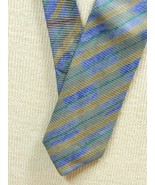 Vintage Giorgio Armani Italy Neck Tie/Necktie Silk gray purple green 57&quot;... - $20.29 CAD