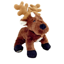 Ganz Webkinz Reindeer No Code Brown Stuffed Animal Plush Christmas EUC - £10.41 GBP