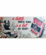 WHITE KING SOAP - 1946 Vintage Print Ad - BEAR-PIPE SMOKING-Christmas-VTG - $22.01 CAD