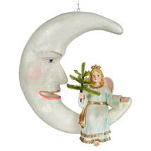 Bethany Lowe Christmas &quot;Peaceful Angel On Moon&quot; TD9034 - £109.50 GBP