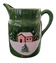 56 Oz Ceramic Pitcher By The Cellar &#39;Log Cabin&#39;  Dated 2001 - £31.04 GBP