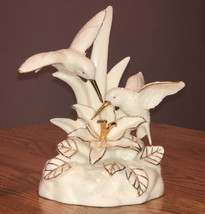 Vintage Porcelain Hummingbirds By San Francisco Music Box Co. Great Condition! - £26.04 GBP