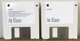 Set Pair 2 Vtg Macintosh At Ease Install 1&amp;2 Floppy Disks - £784.56 GBP