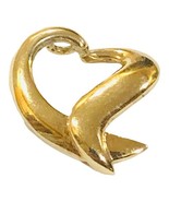 14k Yellow Gold Open Heart Pendant 3grams - $7,913.17 MXN