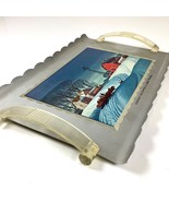 Vintage Mid Century Aluminum Tray Acrylic Handles Dale Nichols MCM Farm ... - $390.97 MXN
