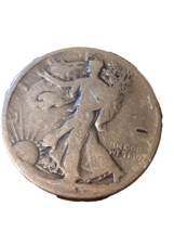 ½ Half Dollar Walking Liberty Silver Coin 19?3 D Denver Mint 50C KM#142 - £13.75 GBP