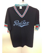 Vintage Red Sox boston  DON ALLESON Navy Blue BASEBALL Jersey Large Made... - £37.07 GBP