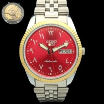 Seiko 5 Automatic Japan Mens Rare Golden Movement Watch 575b-a305186-6 - £46.36 GBP