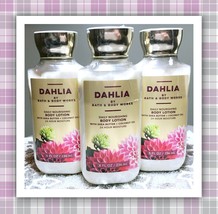 Bath &amp; Body Works DAHLIA 8oz Daily Nourishing Body Lotion (x3) Floral Pr... - £31.38 GBP