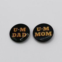 Vintage University of Michigan Football Pin U-M Dad &amp; U-M Mom  - £5.98 GBP