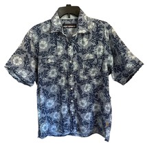 Reyn Spooner Linen Blend Hawaiian Print Button Down Shirt Size Large - $815.51 MXN