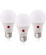 3 Pack Dusk to Dawn A19 Bulb Auto On Off 60W Replacement 9W Photocell Ph... - £27.01 GBP